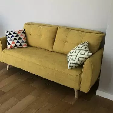 Диван-кровать Beatrix, желтый