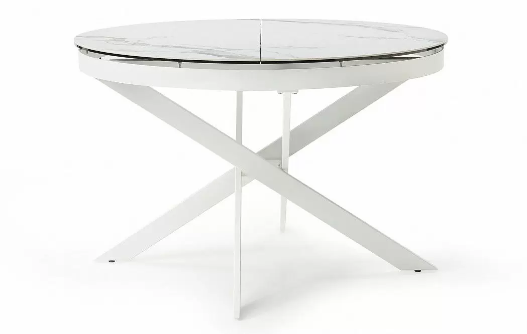 Стол раскладной Diona 120-170, керамика "каррарский мрамор" - фото 7
