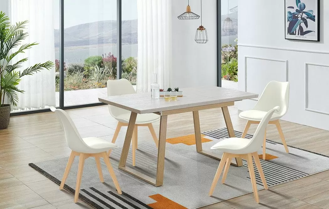 Стол раскладной Norfolk 130-170, светлый дуб/вяз - фото 4