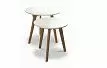 Набор из 2-х столов Fiesta, белый/дуб