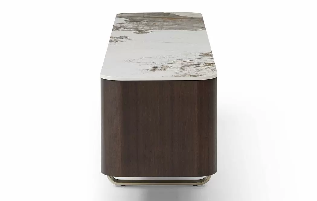 ТВ Тумба Lorraine, керамика/орех/шампань - фото 11