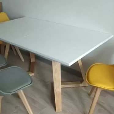 Стол раскладной Avalon (140), белый/ясень IMG-20190706-WA0007 + стул Ulric 