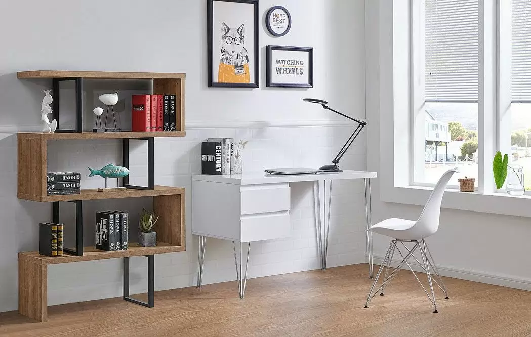 Стеллаж Dickens, орех/черный - фото 4