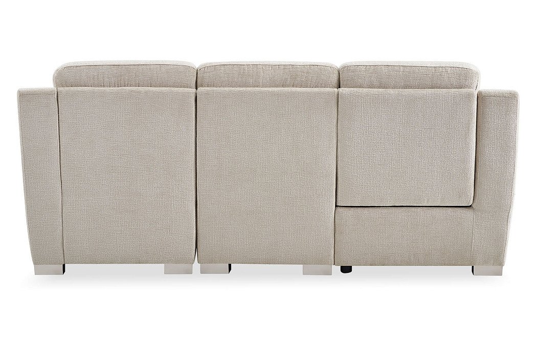 Диван-реклайнер Jonathan угловой (правый), бежевый - фото 14