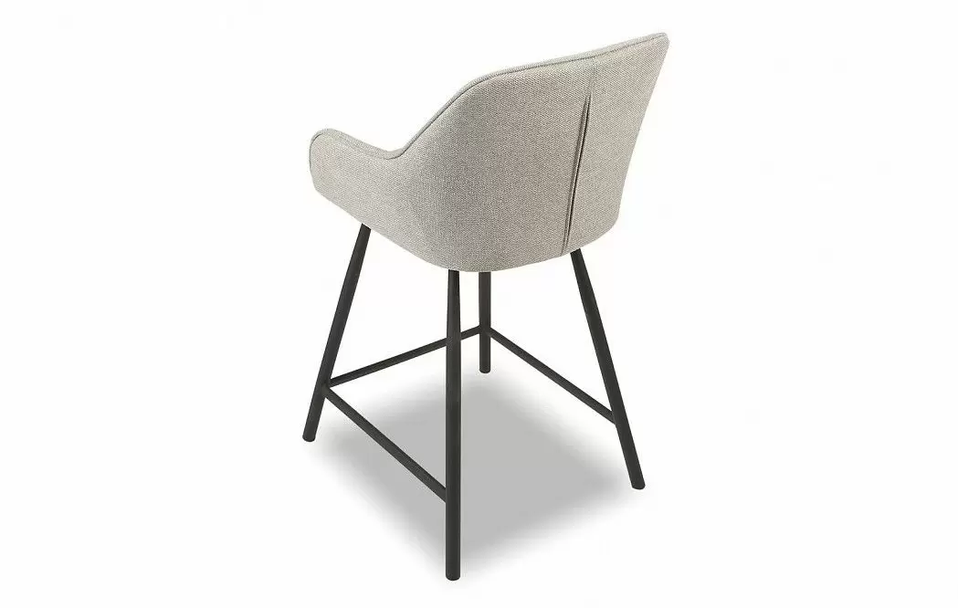 Стул полубарный Edwin, светло-серый/черный - фото 10