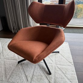 Кресло и оттоманка Boston, желтый