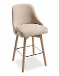 Стул полубарный Jimmy, бежевый/беленое дерево