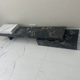 Стол журнальный Gabrielle (100), белый камень