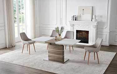 Стол Arioso Glass + 4 стула Pepper