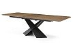 Стол раскладной Monaco 160-200, орех/черный