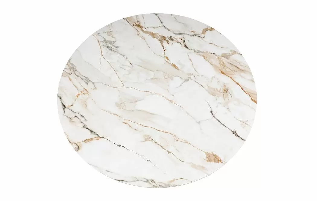 Стол Teresa 135, белая керамика/золото - фото 11