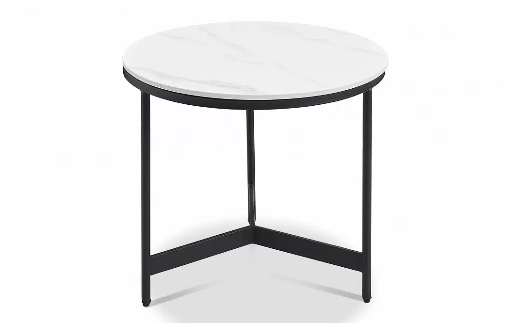 Набор из 2-х столов журнальных Fabio, белая керамика - фото 8