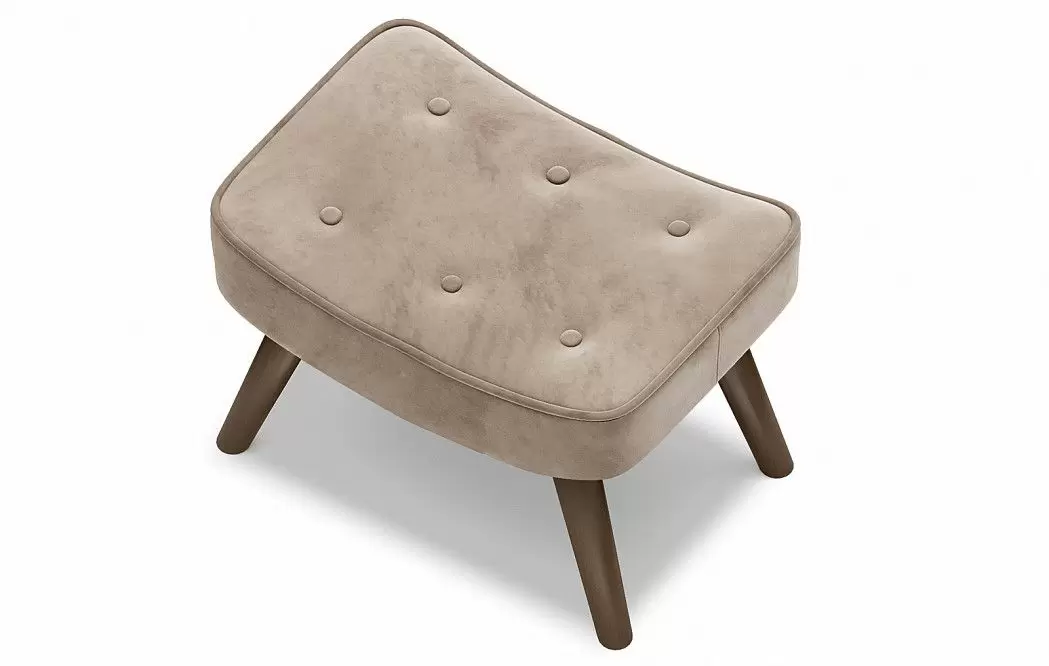 Оттоманка Hygge Classic, бежевый/орех