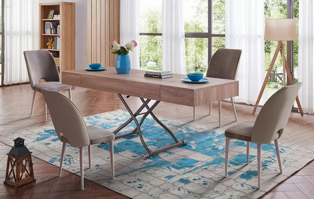 Стул Kelly, темно-бежевый/дуб - фото 2