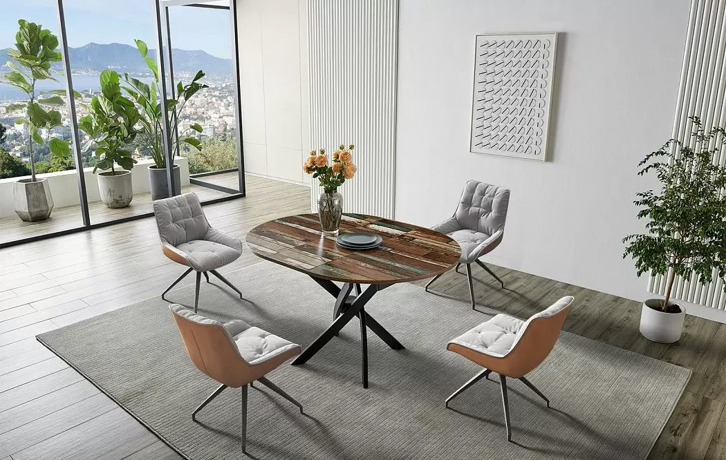 Стул Joely, серый/коричневый - фото 4