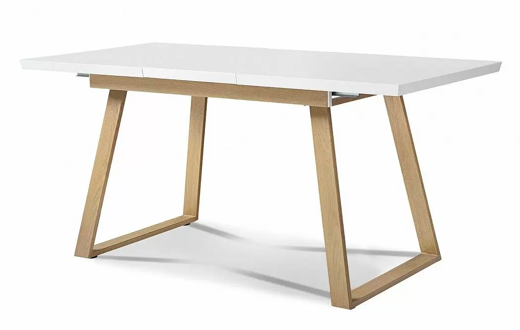 Стол раскладной Manchester 120-160, белый/вяз