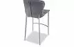 Стул полубарный Peggy (60), серый/стальной
