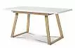 Стол раскладной Manchester 120-160, белый/вяз