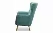 Кресло Camilla, бирюзовый/натуральный