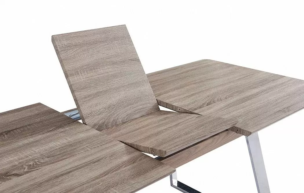 Стол раскладной Otis 160-200, дуб/сталь - фото 8