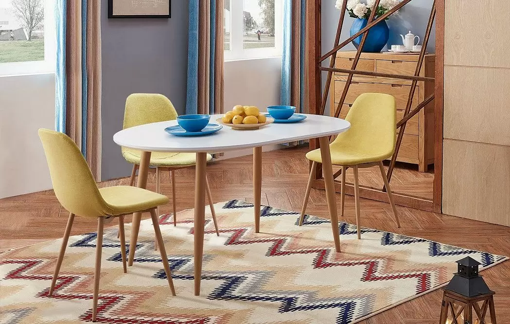 Стул Jackson, желтый/дерево - фото 3