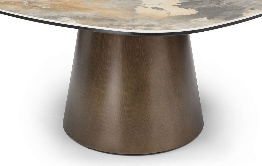 Стол журнальный Melanie (90), медь/керамика - фото 5