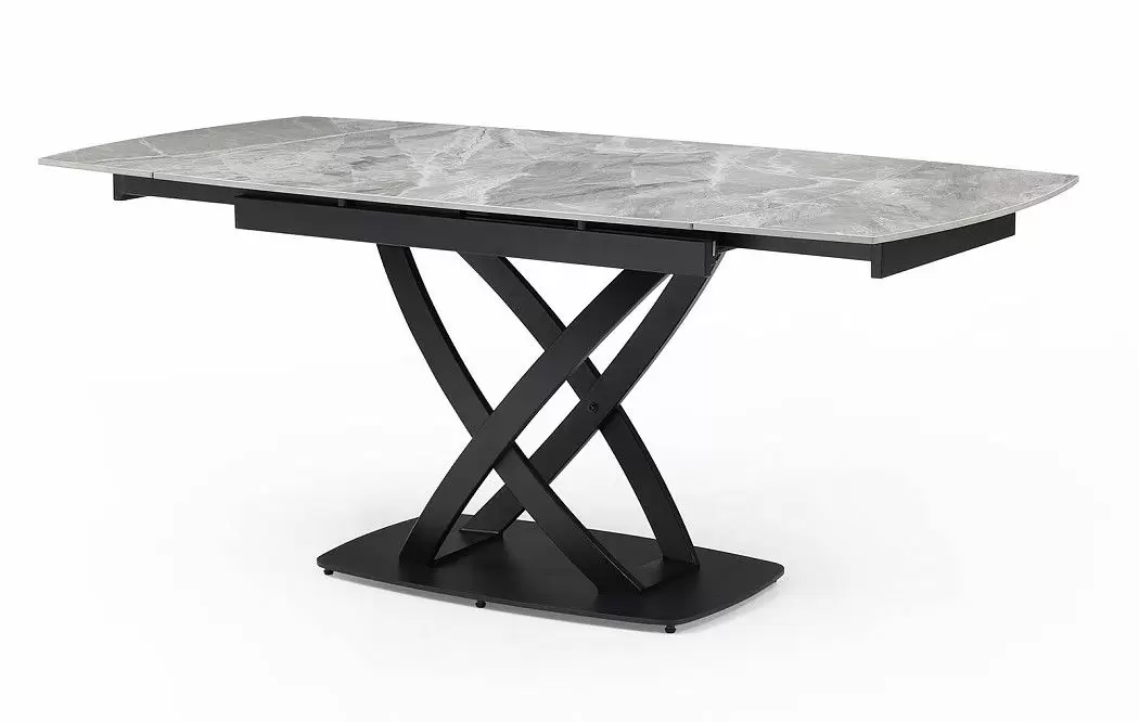 Стол раскладной Lorenzo 120-180, серая керамика