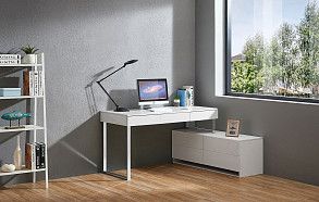 Стол письменный Dresden, белый/хром Стол письменный Dresden, белый/хром