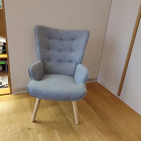 Оттоманка Hygge, слоновая кость/золото
