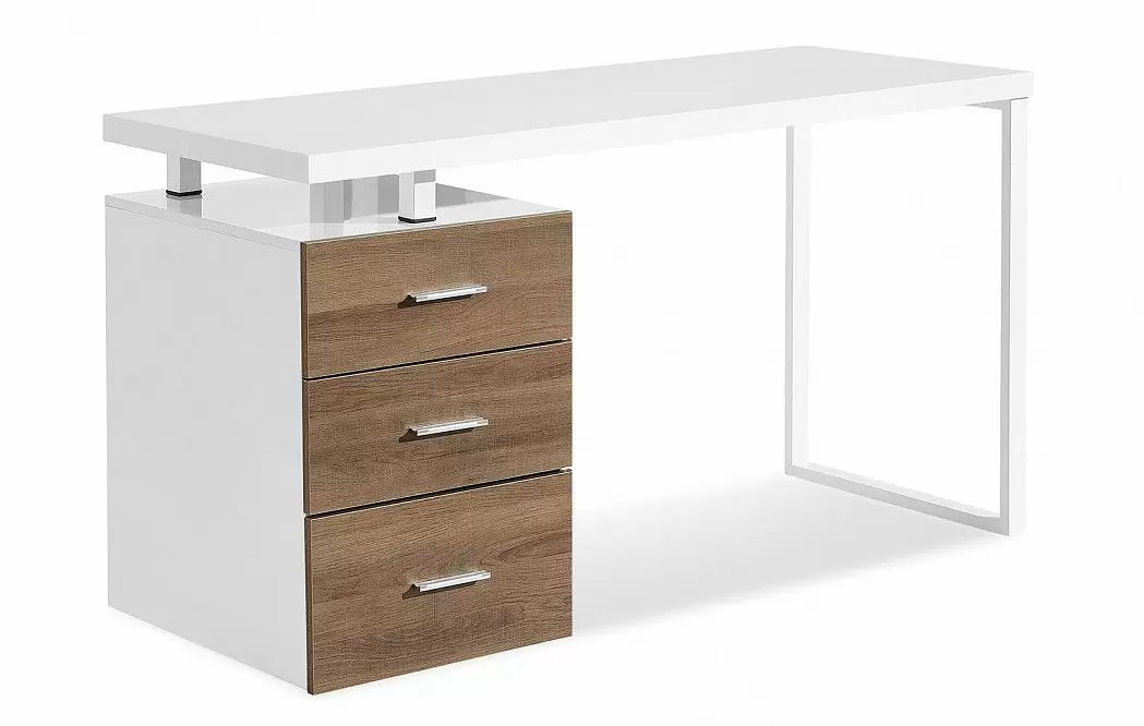 Стол письменный Endeavor, белый/орех - фото 5