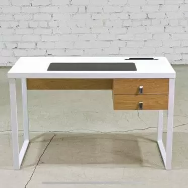 ВИДЕО Стол письменный Jacklyn, орех/белый 