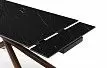 Стол раскладной Ravenna 140-180, черная керамика/орех
