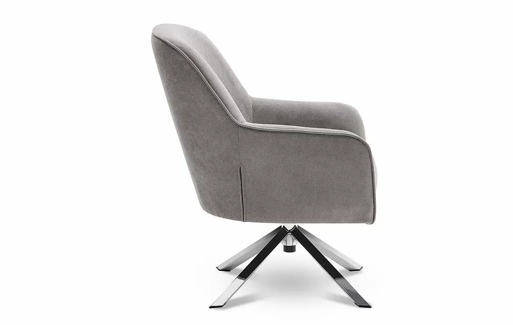 Кресло Molly, серо-бежевый/хром - фото 8