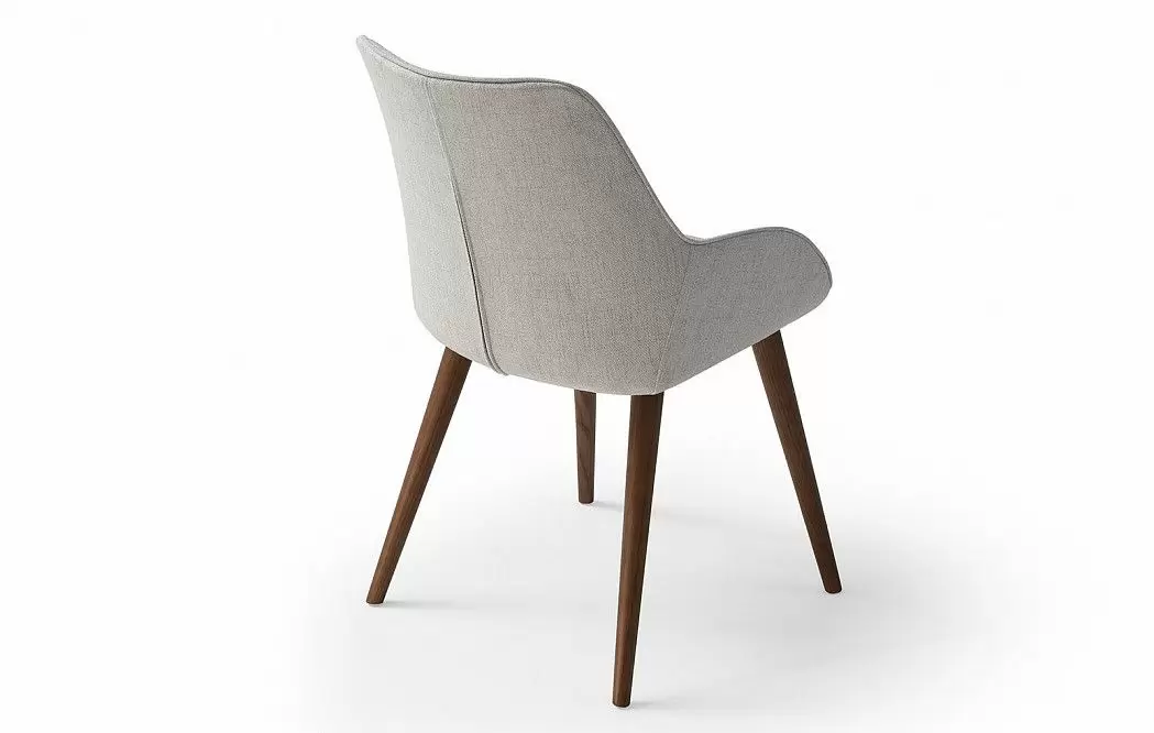 Стул Leona, светло-серый/орех - фото 11