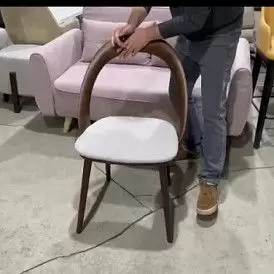 Стул April, серый/орех