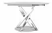 Стол раскладной Charly 100-129, белый/хром