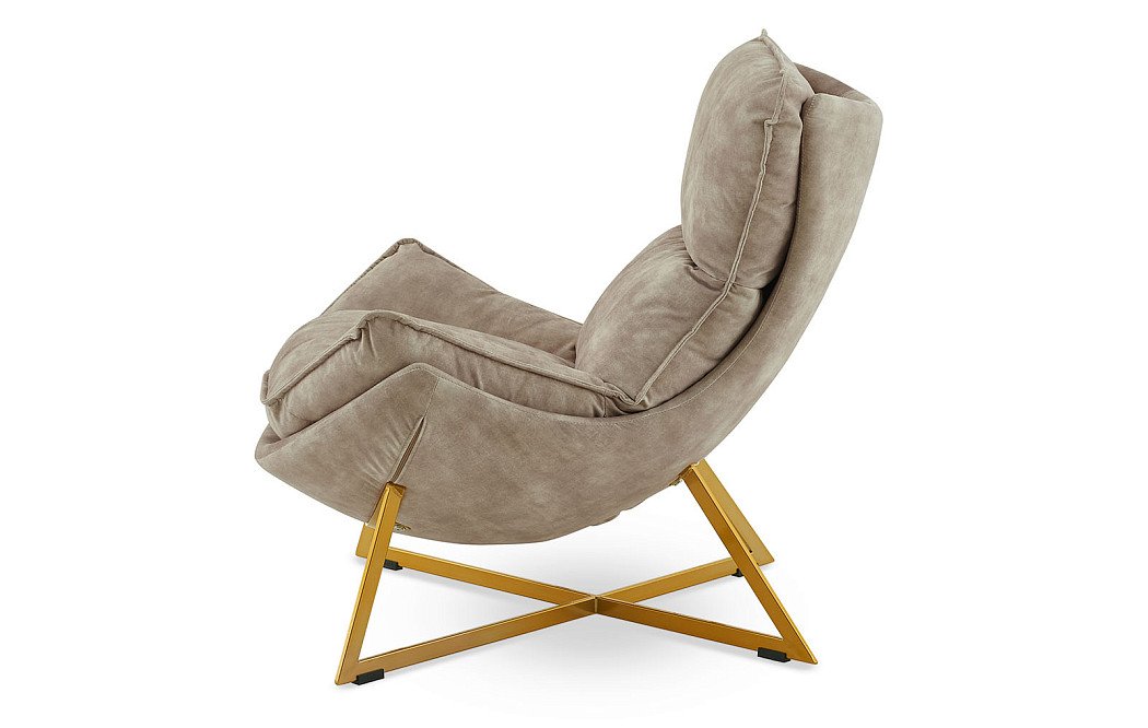 Кресло Jenna, бежевый/золото - фото 6