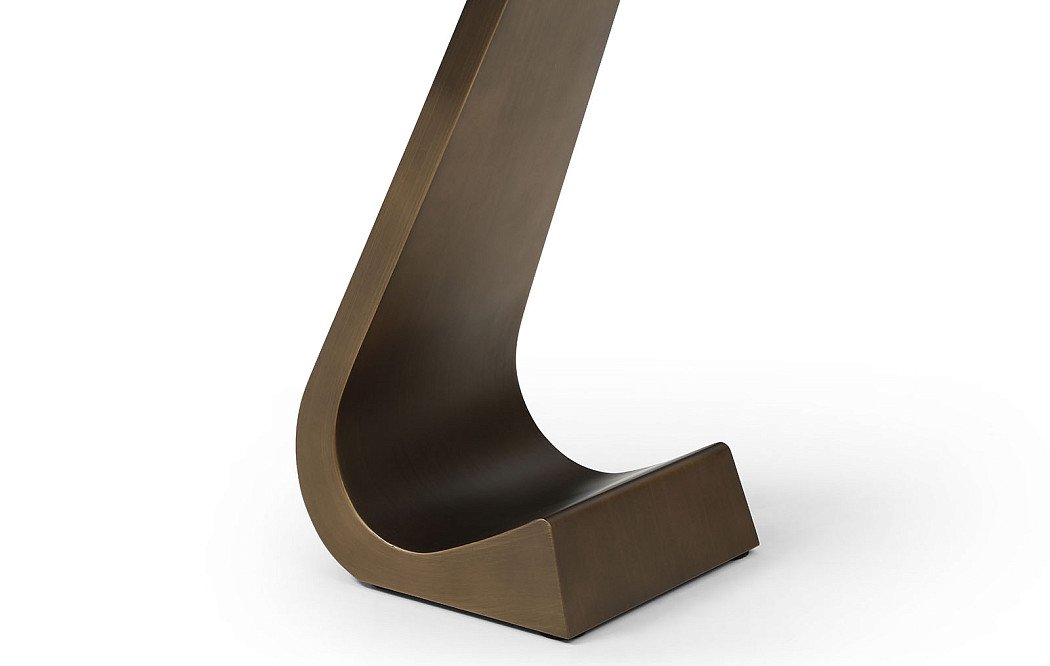 Столик приставной Jovanna (45), белая керамика/бронза - фото 6