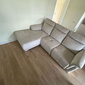 Диван-реклайнер Jonathan угловой (правый), бежевый