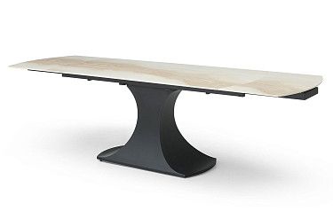 Стол раскладной Claudia 160-240, бежевая керамика