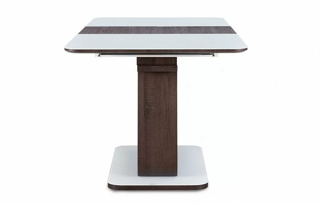 Стол раскладной Rosanna 120-160, темно-коричневый/белый - фото 9