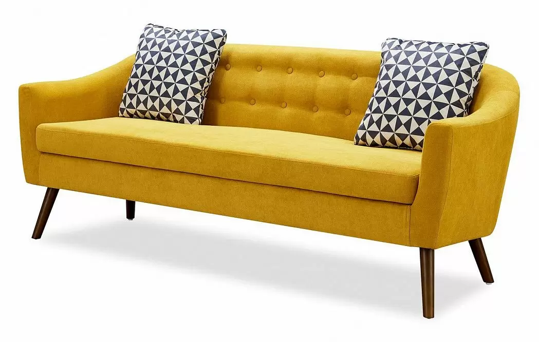 Комплект мягкой мебели Florence, желтый шафран/орех - фото 6
