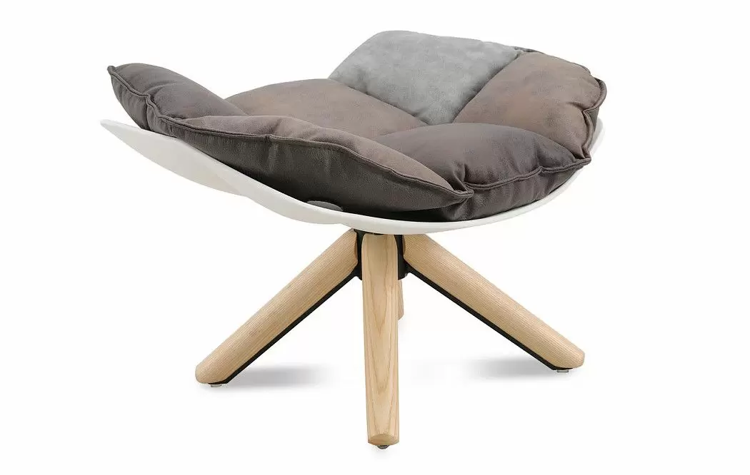 Оттоманка в стиле Husk, коричневый пэчворк - фото 5