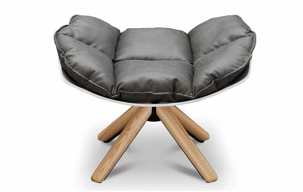 Кресло и оттоманка в стиле Husk, коричневый - фото 11