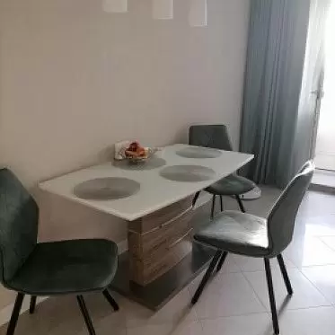 Стол раскладной Arioso Glass (120), белый/дуб