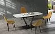 Стол раскладной Livorno 120-180, керамика "каррарский мрамор"
