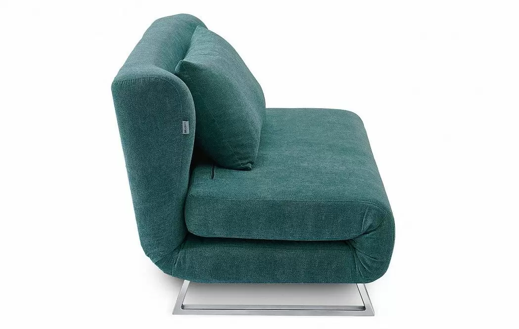 Диван-кровать Rosy 3-х местный, темно-бирюзовый/хром - фото 8