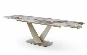 Стол раскладной Victoria 180-280, светлая керамика/шампань