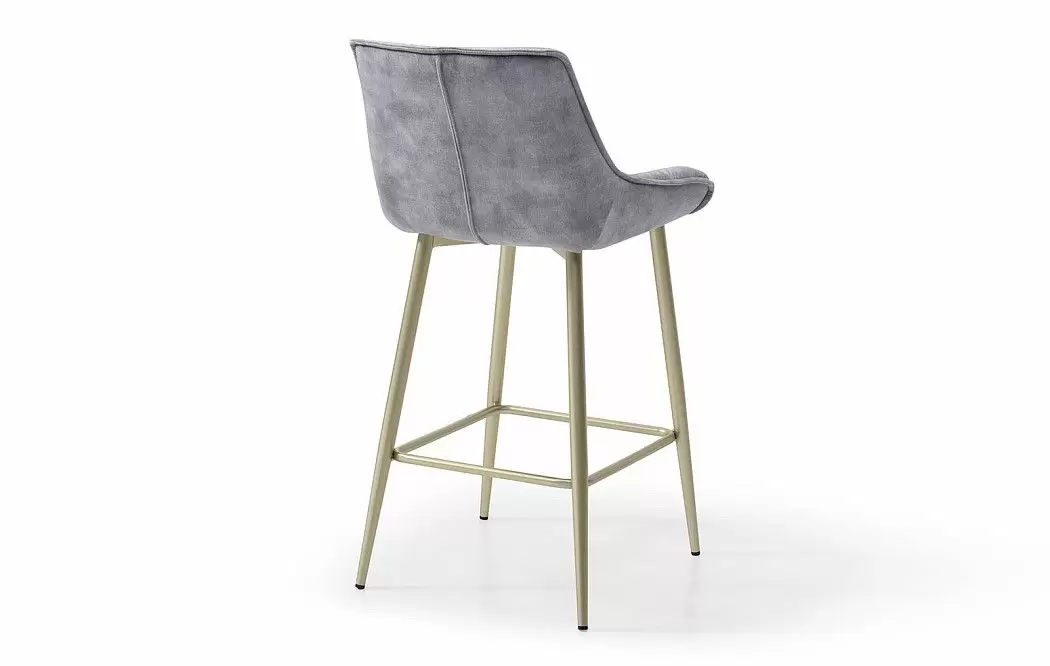 Стул полубарный Joely Bar (65), серый/шампань - фото 9