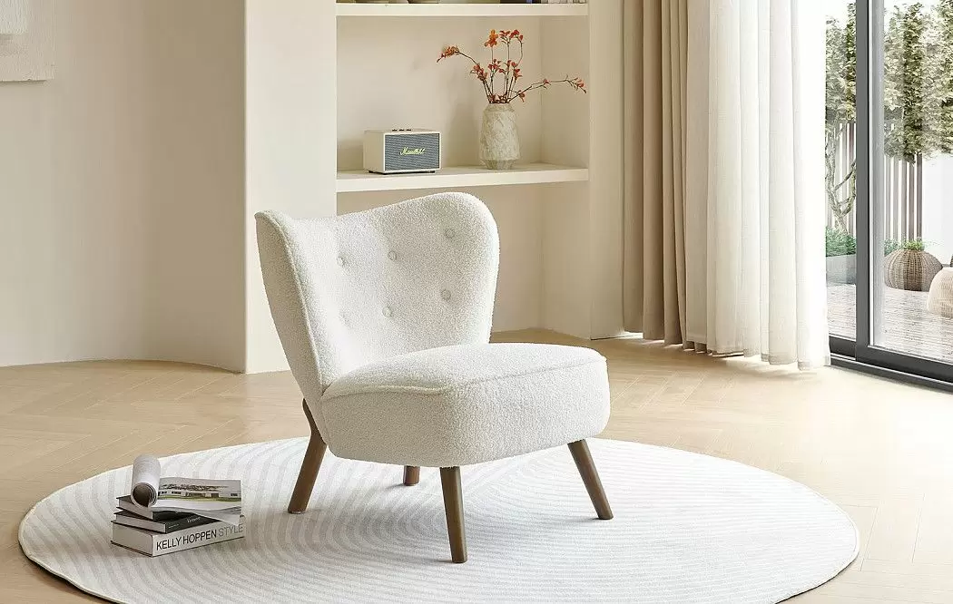 Кресло Gladys, слоновая кость/орех - фото 2